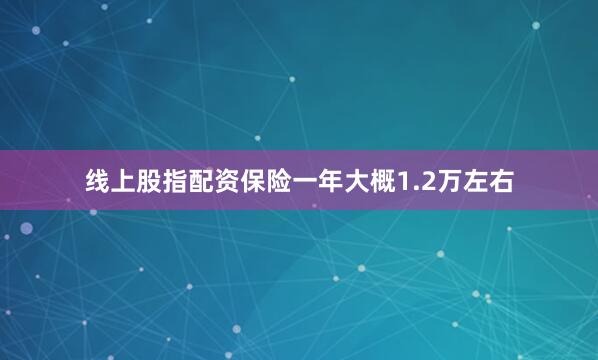 线上股指配资保险一年大概1.2万左右