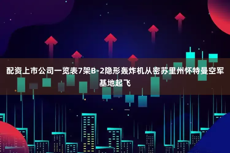 配资上市公司一览表7架B-2隐形轰炸机从密苏里州怀特曼空军基地起飞